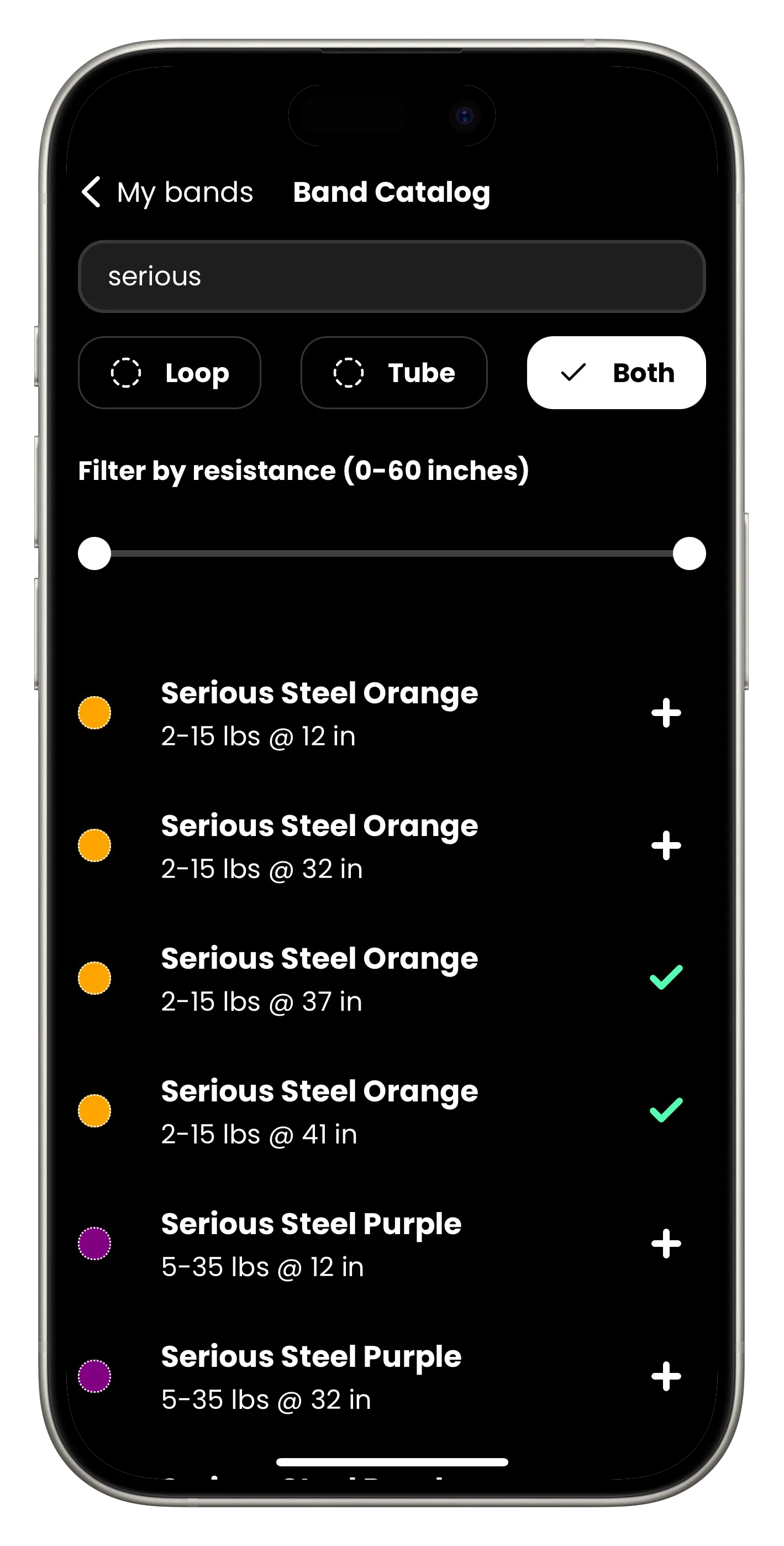 Manage your bands